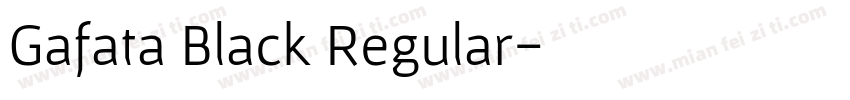 Gafata Black Regular字体转换